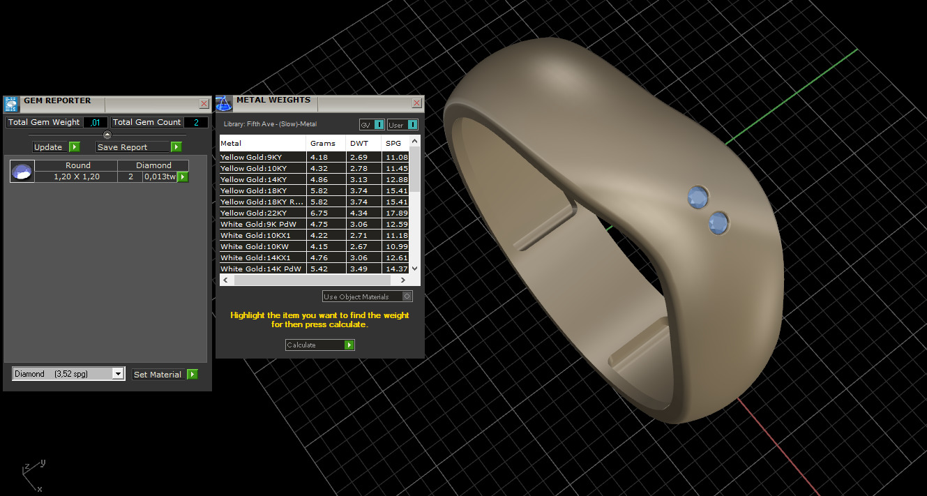 Wave ring 3D print model_7