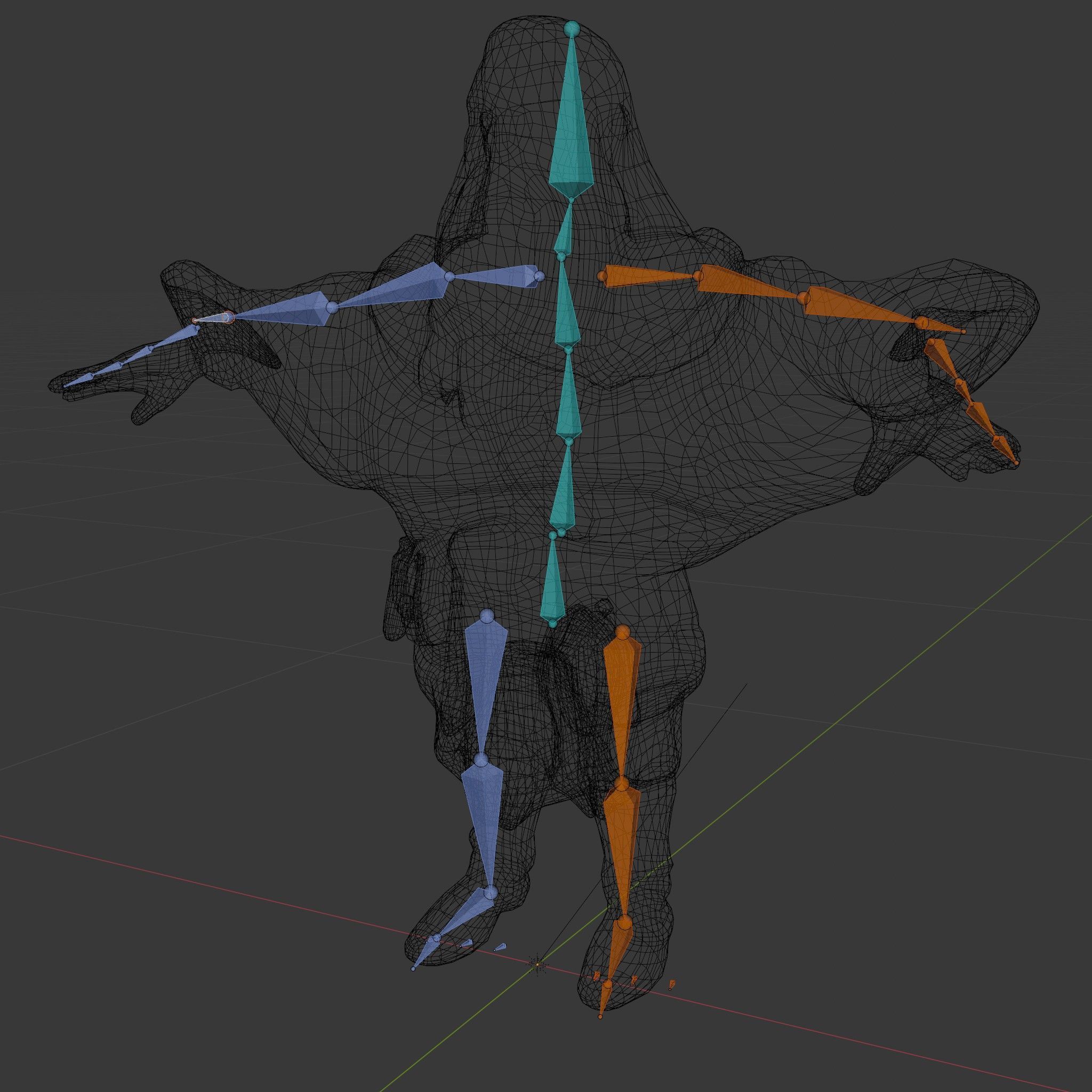 Ancient Elder Wise Wizard Rigged and Animated D Character Model Low-poly 3D model_6