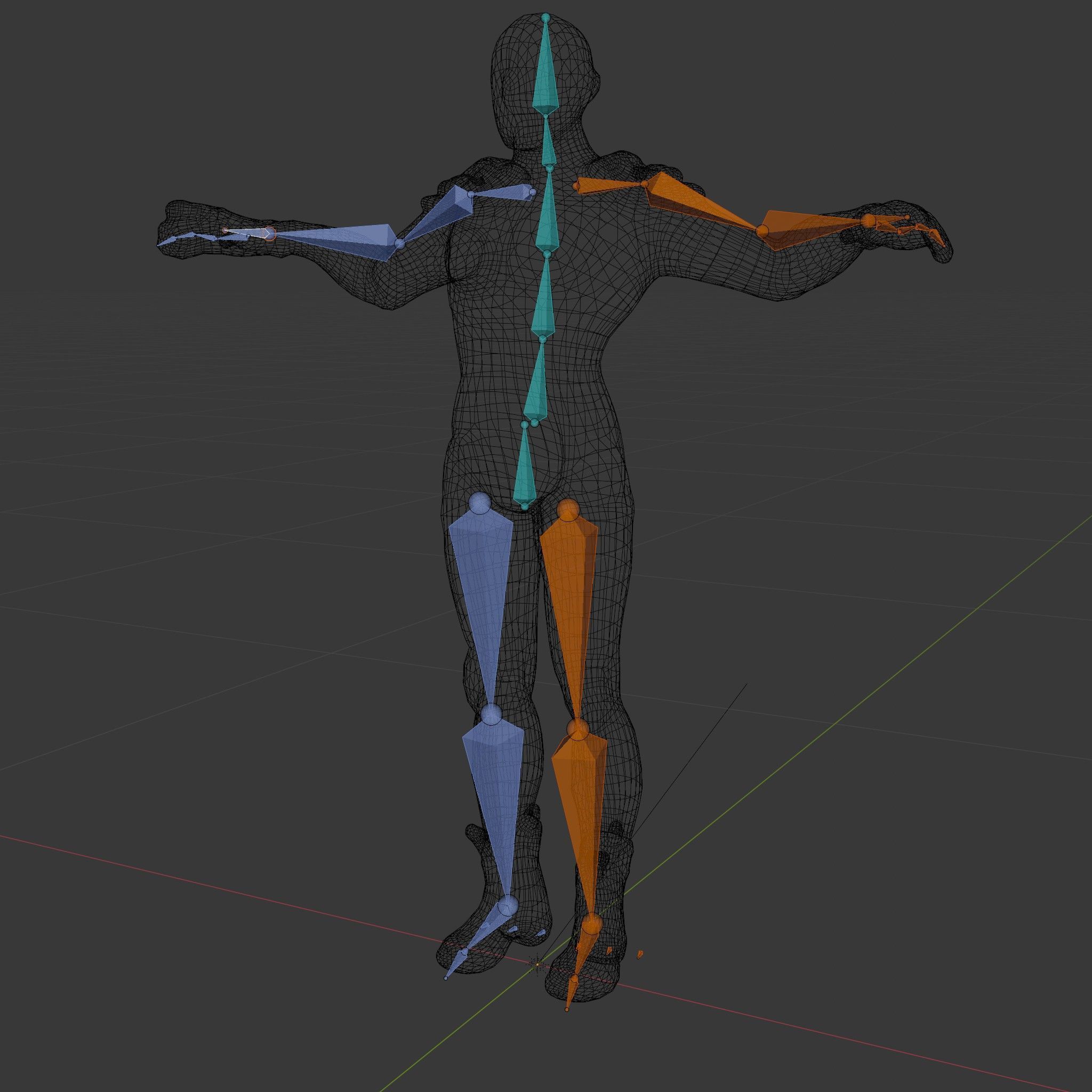 Futuristic Faceless Rigged and Animated Character Model Low-poly 3D model_5