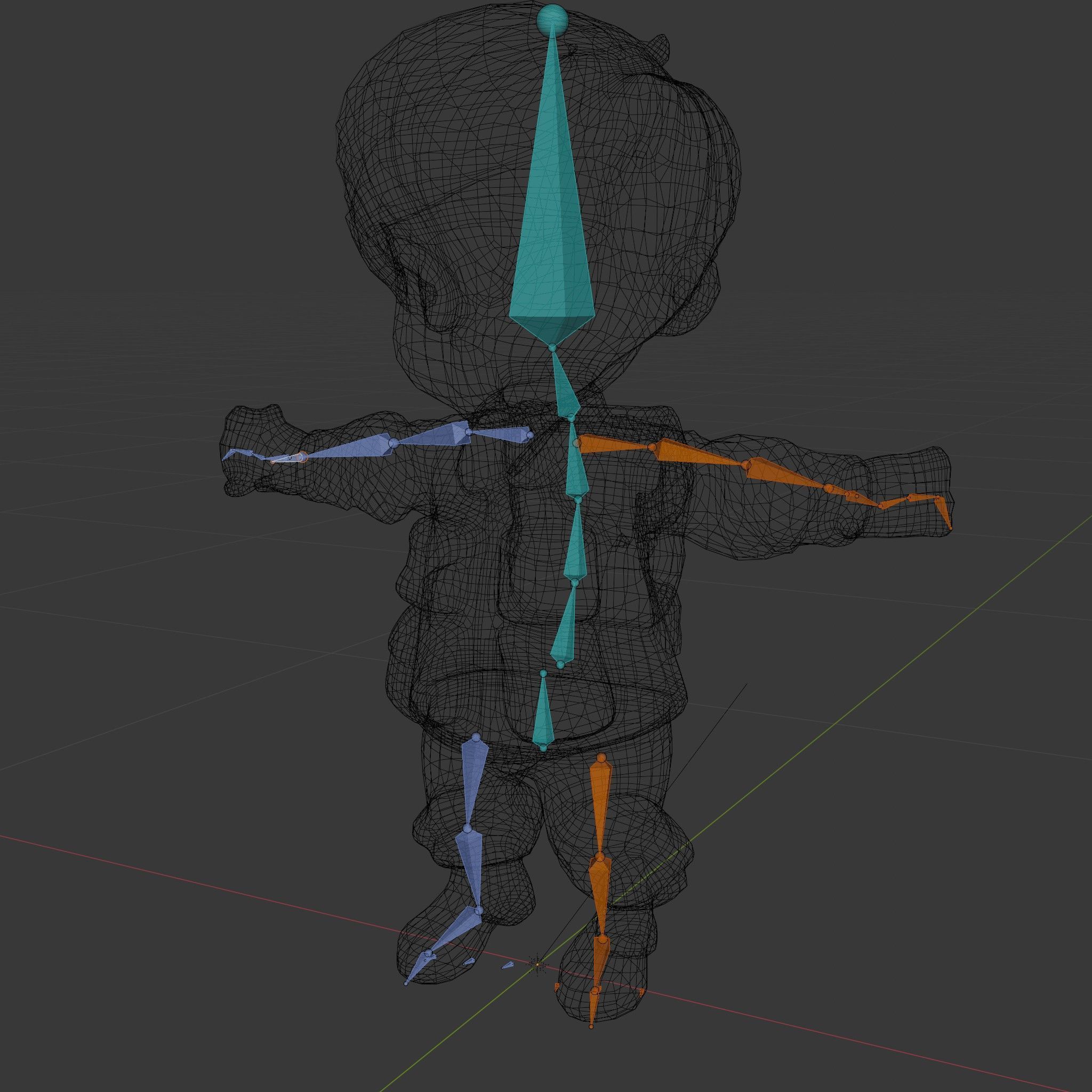 Young Soldier Character Rigged and Animated D Model Low-poly 3D model_6