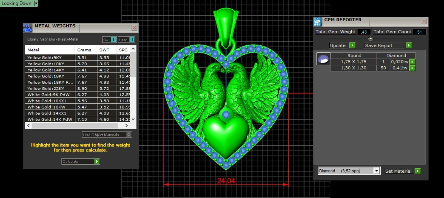 Love Pendant  3D print model_5