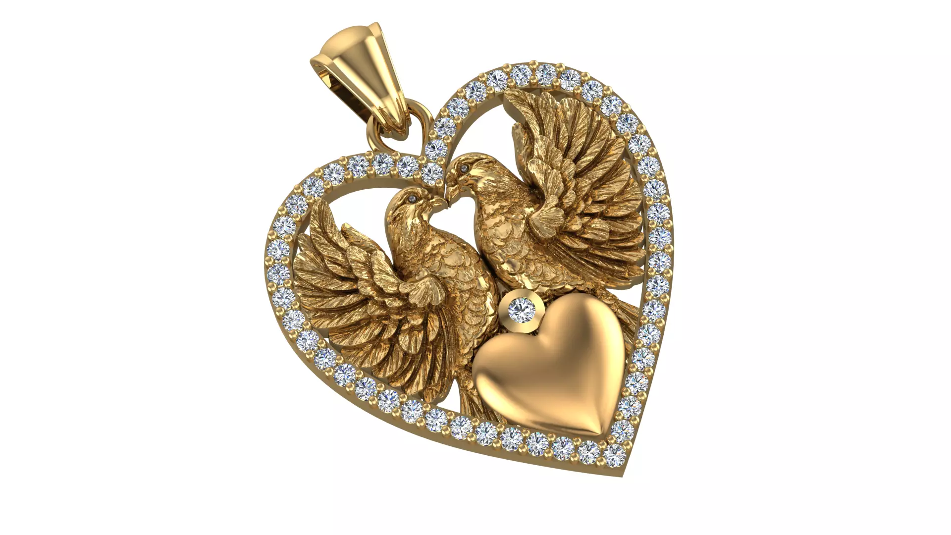 Love Pendant  3D print model_0