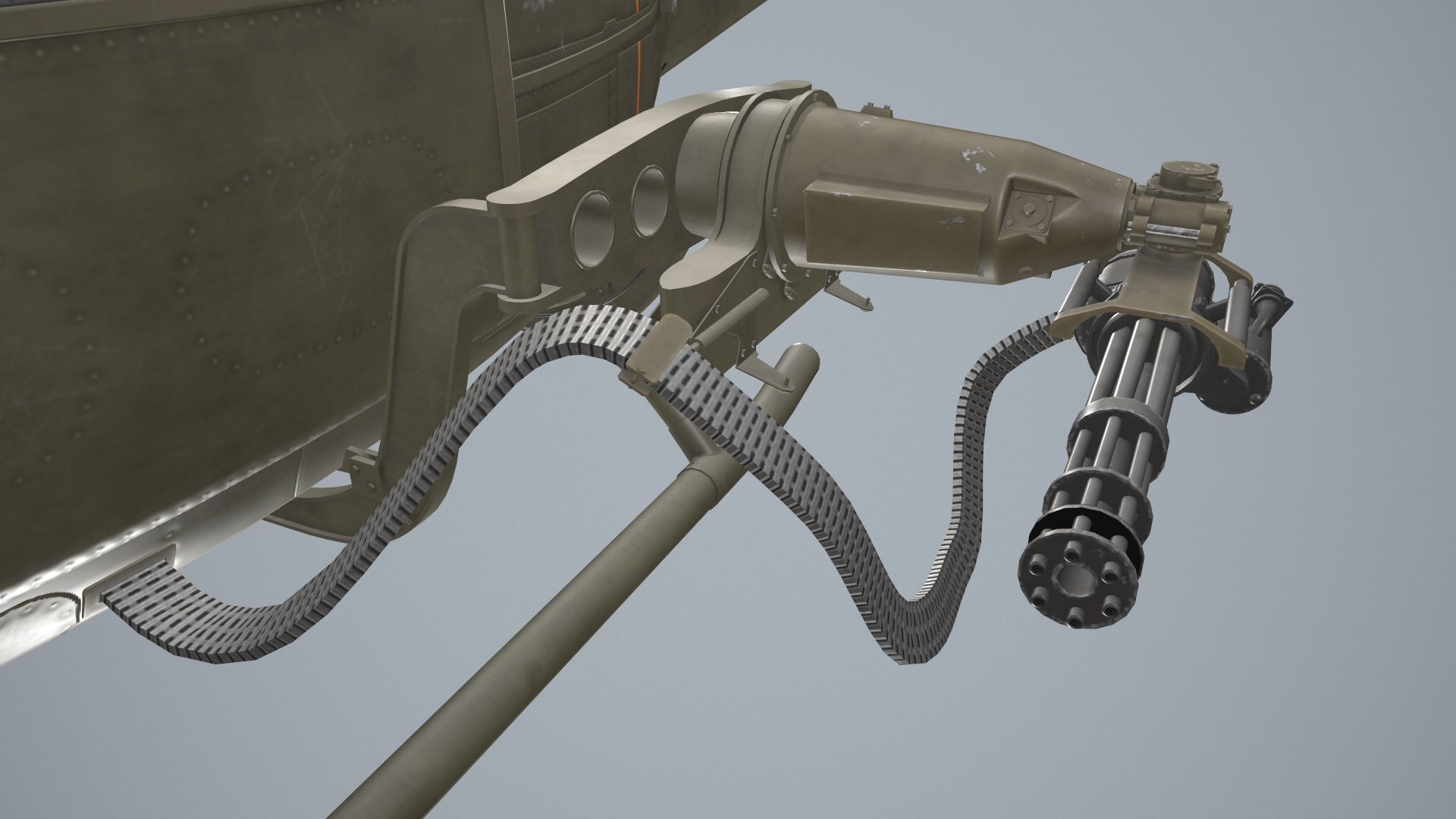 Bell UH-1B JGSDF Static Low-poly 3D model_22