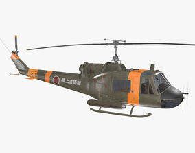 Japan Ground Self-Defense Force UH-1J free 3D model | CGTrader