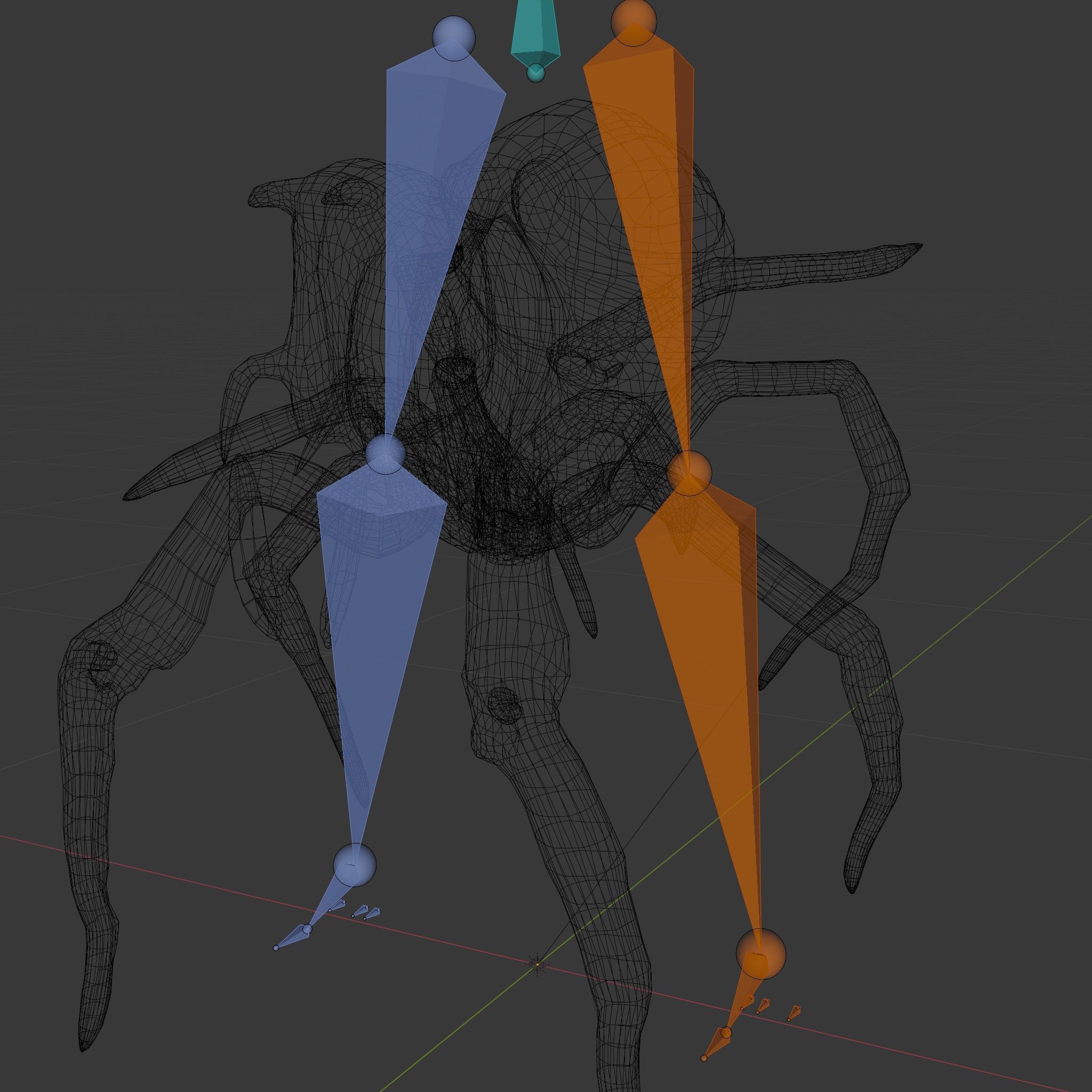 Cyber Arachnid Rigged and Animated D Character Model Low-poly 3D model_6