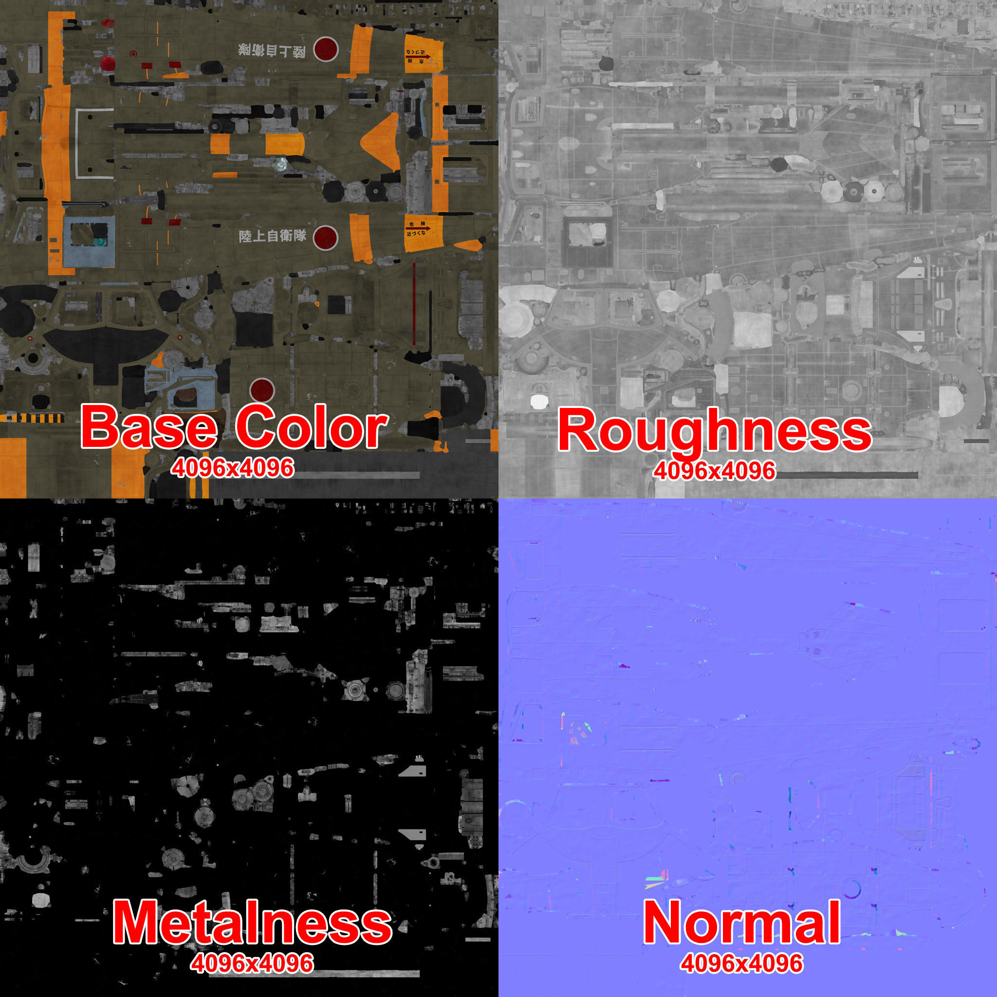 Bell UH-1B JGSDF Complex Animation Low-poly 3D model_47