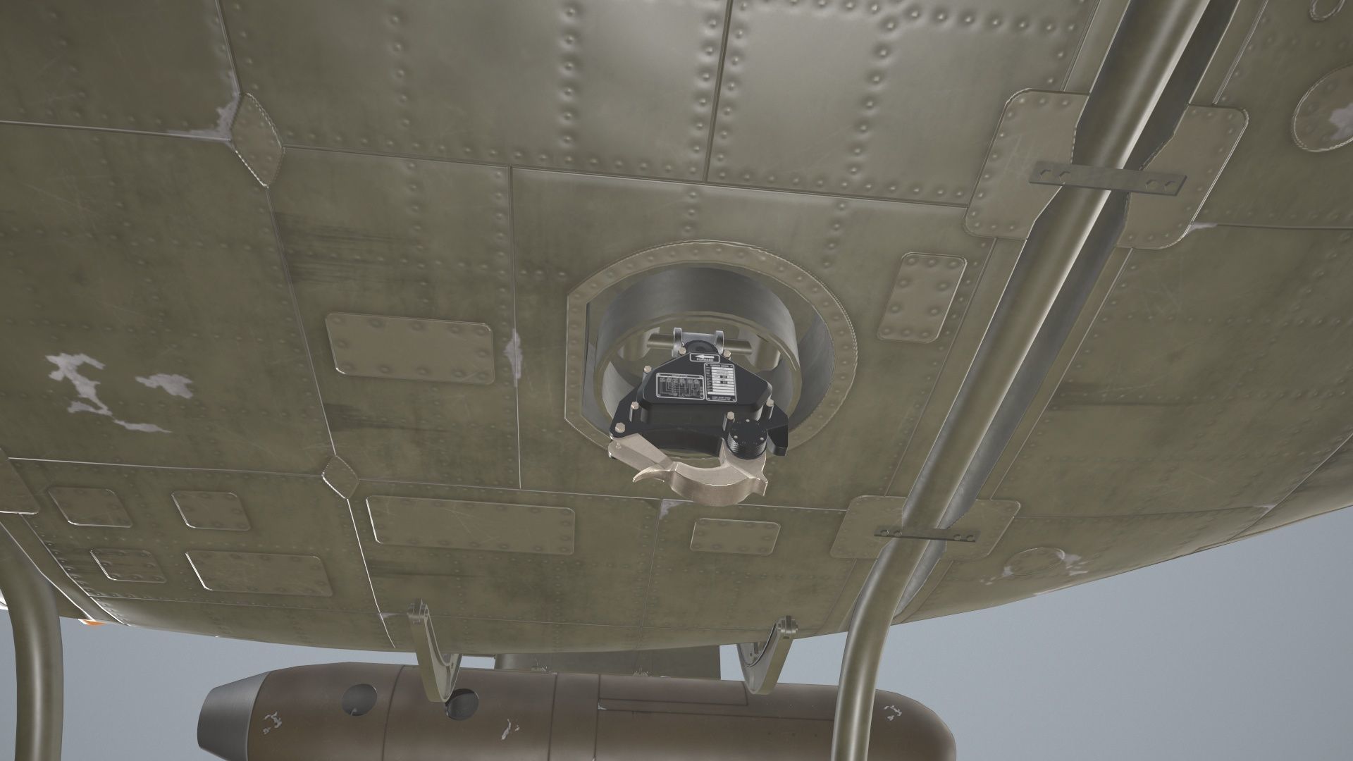 Bell UH-1B JGSDF Complex Animation Low-poly 3D model_10