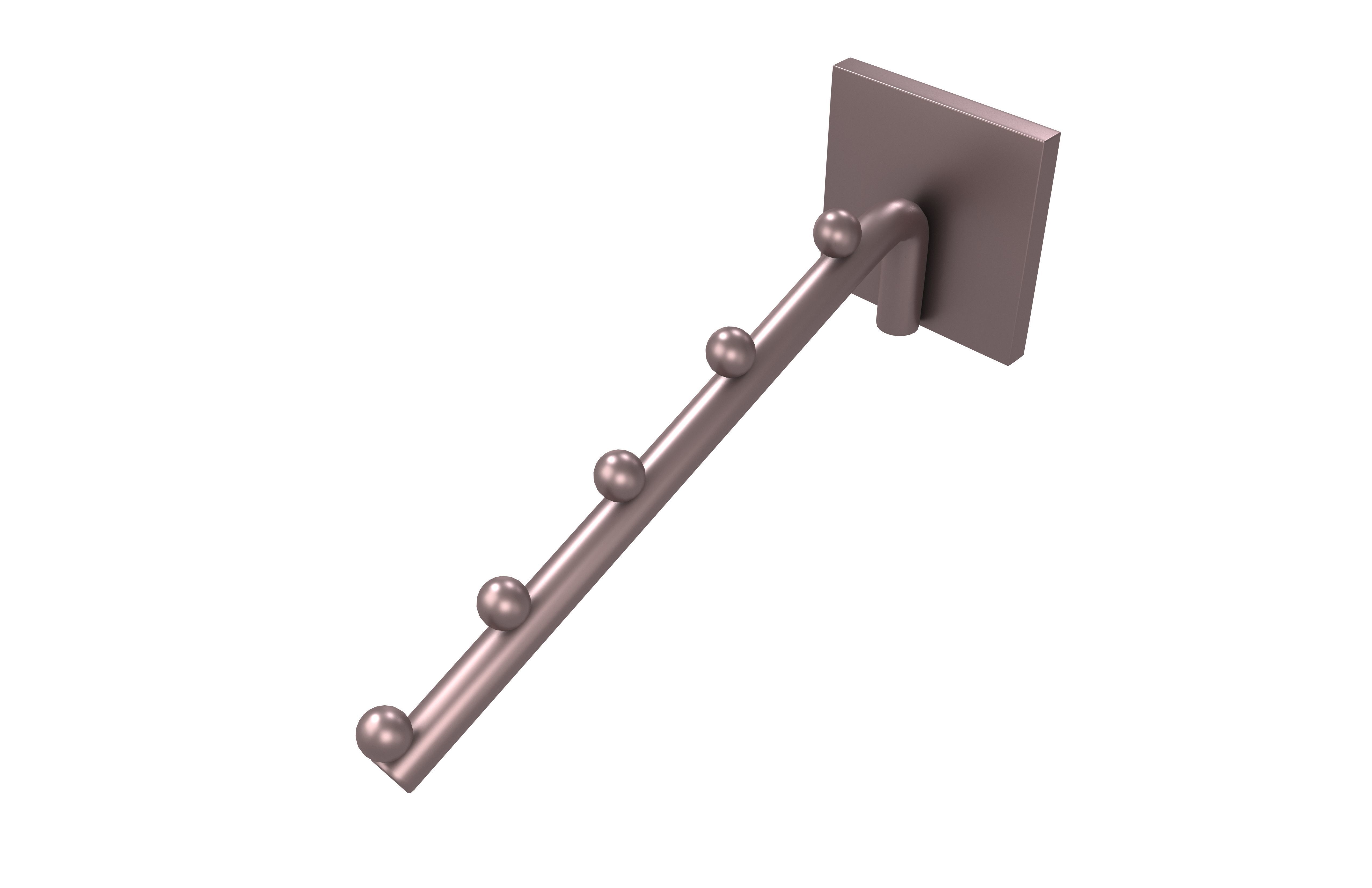 Hook Wall Mount Waterfall Faceout v1 002 Low-poly 3D model_2