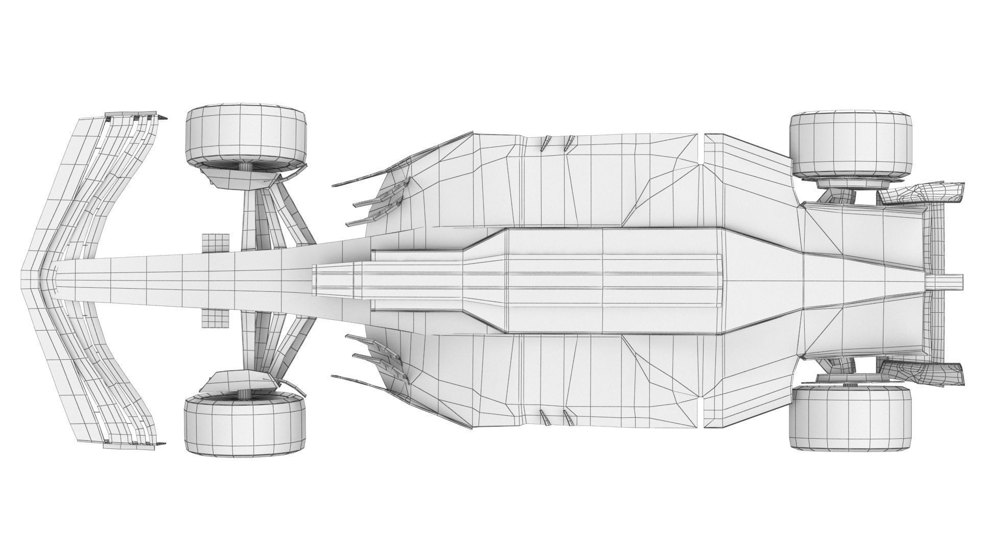 Red F1 2025 Formula 1 Race Car PBR 3D model_19