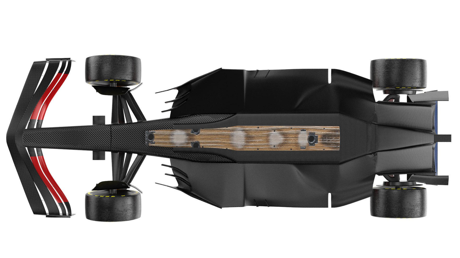 Red F1 2025 Formula 1 Race Car PBR 3D model_8