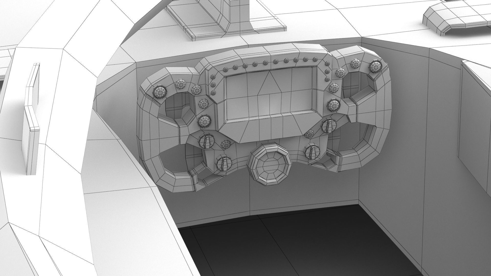 Red F1 2025 Formula 1 Race Car PBR 3D model_20