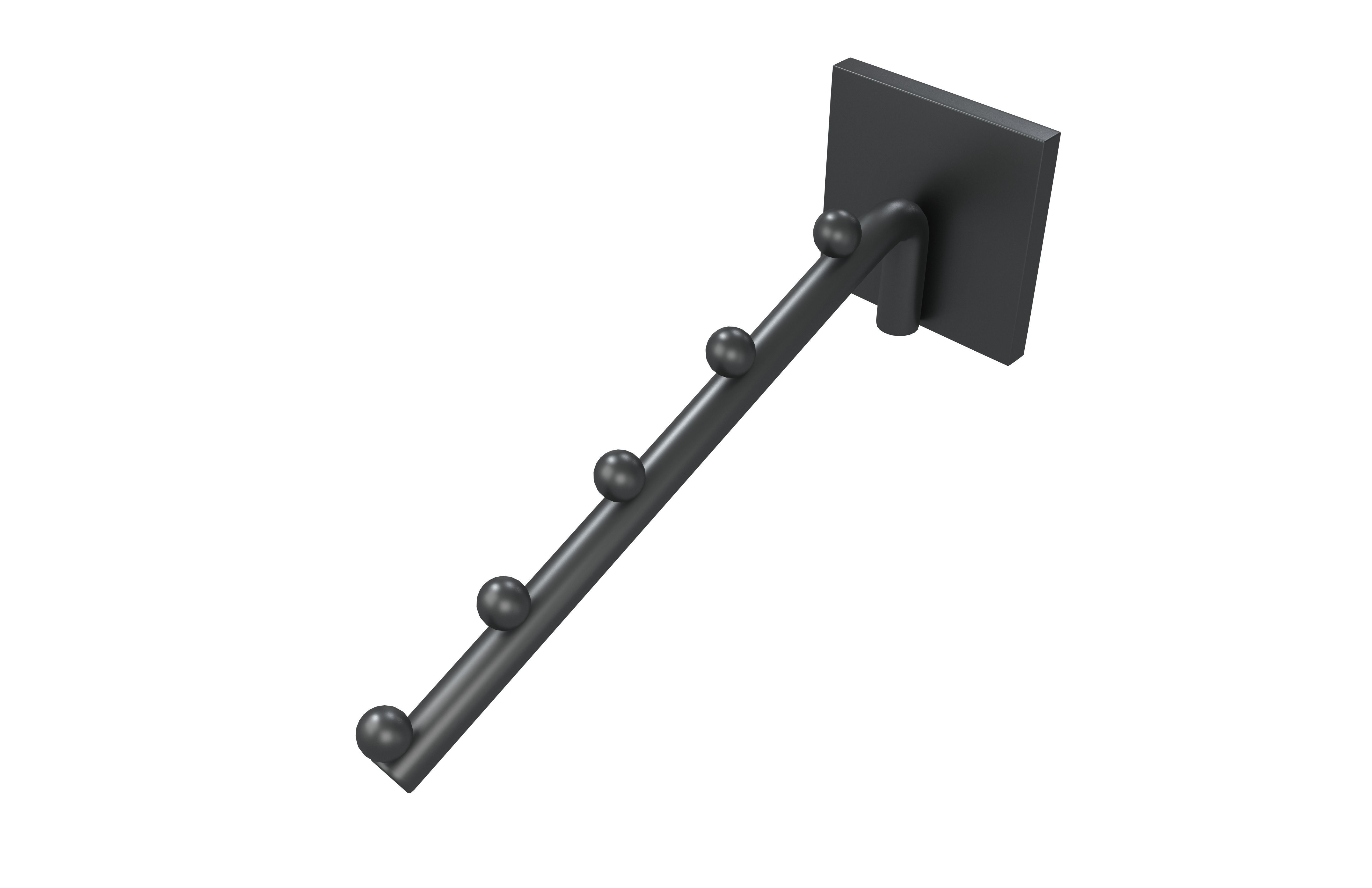 Hook Wall Mount Waterfall Faceout v1 003 Low-poly 3D model_2