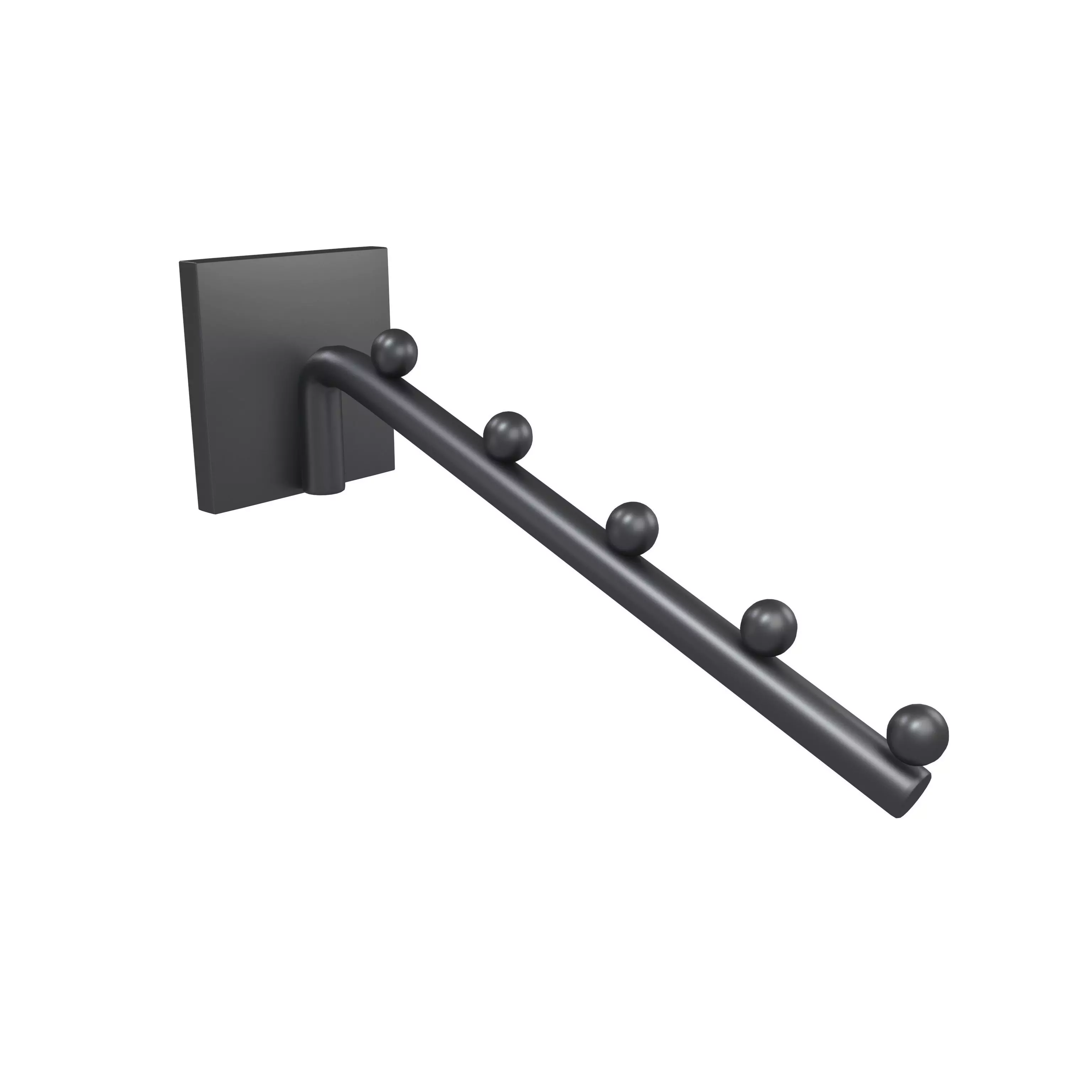 Hook Wall Mount Waterfall Faceout v1 003 Low-poly 3D model_0