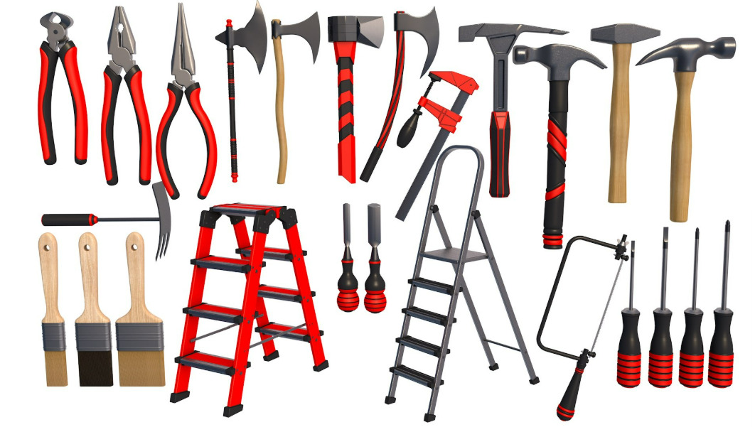 Tools New - Hand Tools-GARAGE TOOLS 3D model_2