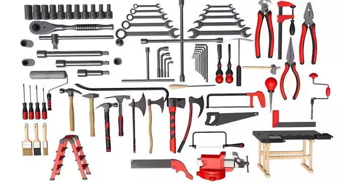 Tools New - Hand Tools-GARAGE TOOLS 3D model