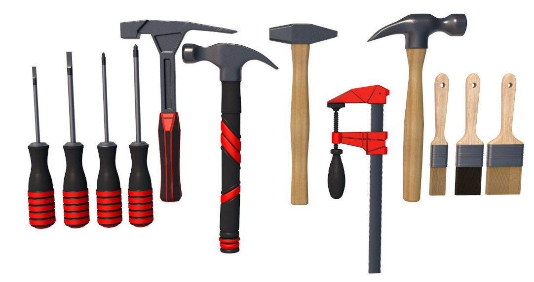 Tools New - Hand Tools-GARAGE TOOLS 3D model_5