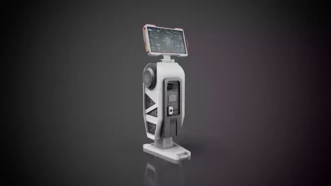 Futuristic sci-fi terminal