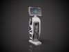 Futuristic sci-fi terminal Low-poly 3D model_1