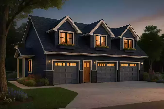 2-Bedroom Double Storey House  Full 3D Model 3D model 3