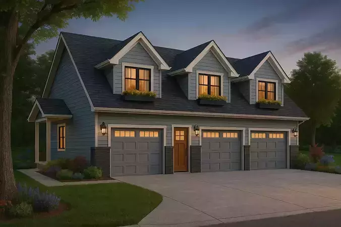 2-Bedroom Double Storey House  Full 3D Model 3D model 4