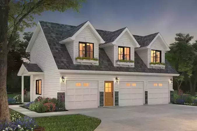 2-Bedroom Double Storey House  Full 3D Model 3D model 5