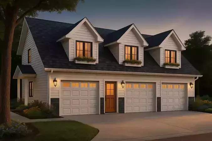 2-Bedroom Double Storey House  Full 3D Model