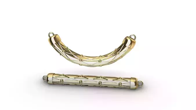 Rhombus geometric art deco pendant