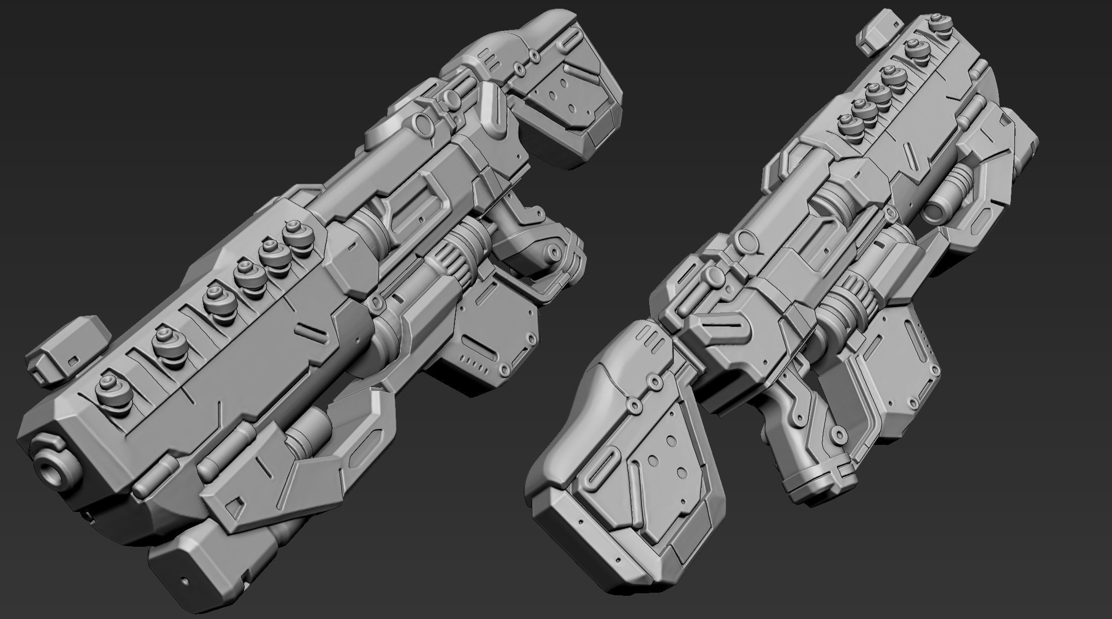 3D Printable Sci-Fi Weapon Part 5 3D model_6