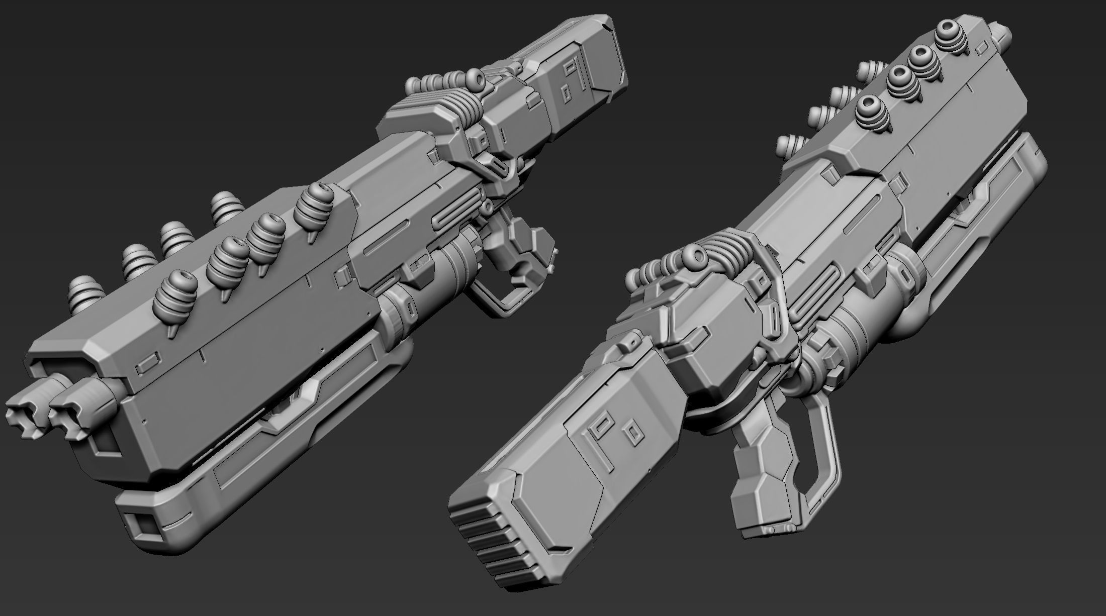 3D Printable Sci-Fi Weapon Part 5 3D model_5