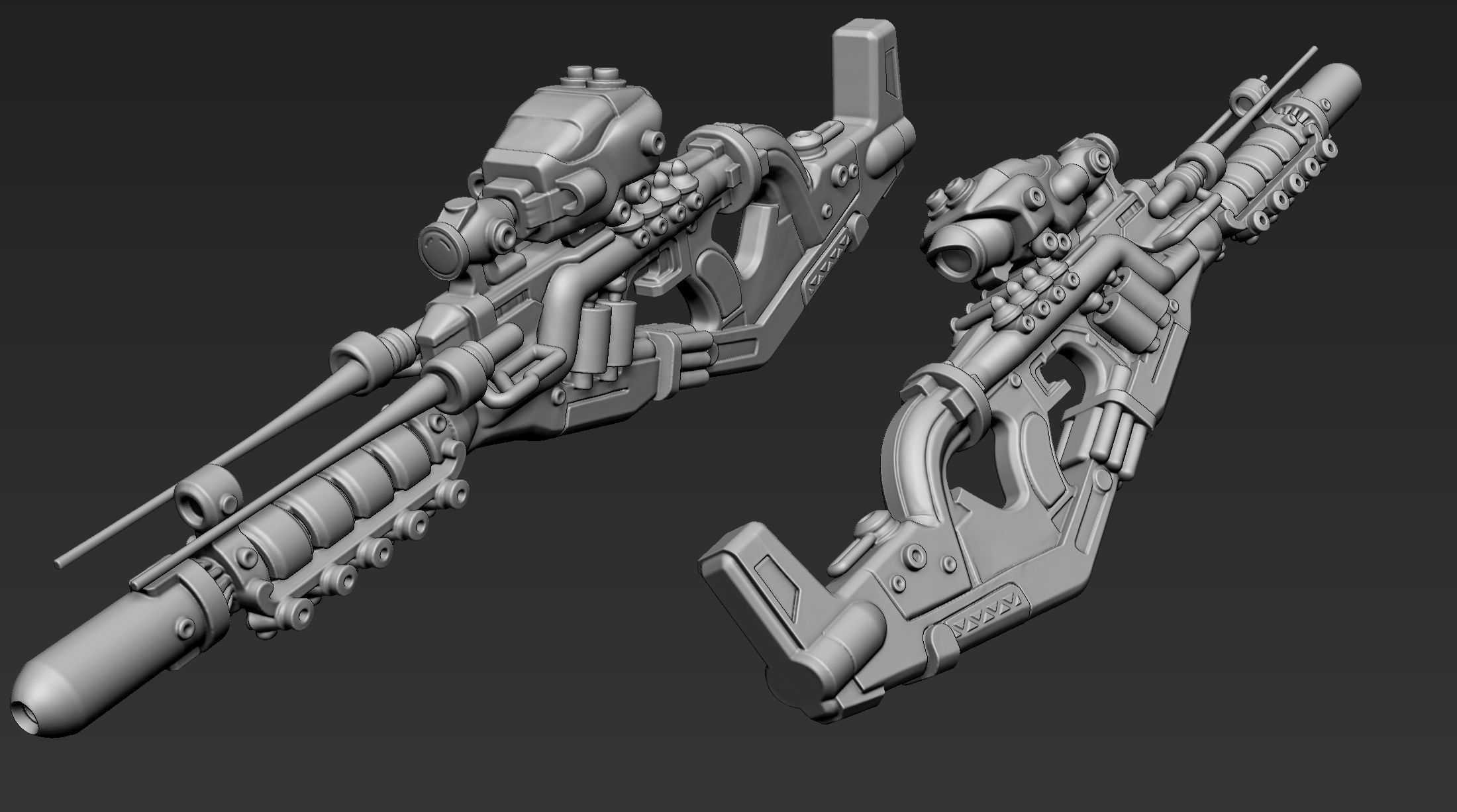 3D Printable Sci-Fi Weapon Part 5 3D model_2