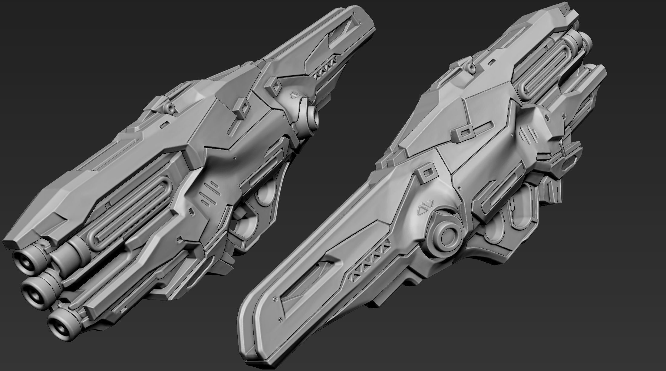 3D Printable Sci-Fi Weapon Part 5 3D model_7