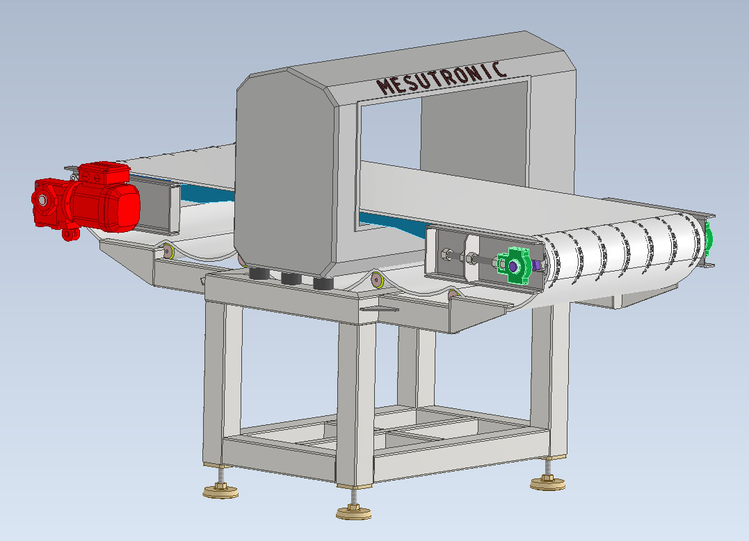 Modular Belt Conveyor 02  Low-poly 3D model_25