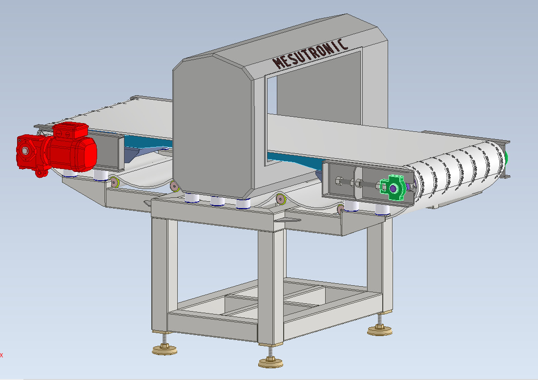 Modular Belt Conveyor 02  Low-poly 3D model_23
