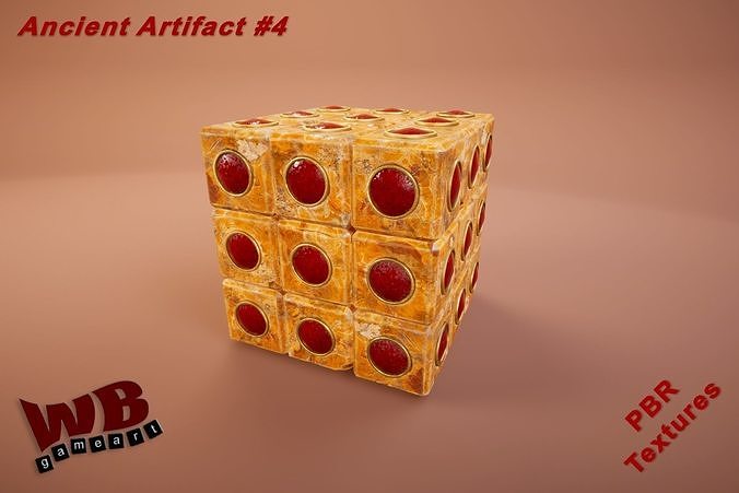 Ancient Artifact 4 Low-poly 3D model