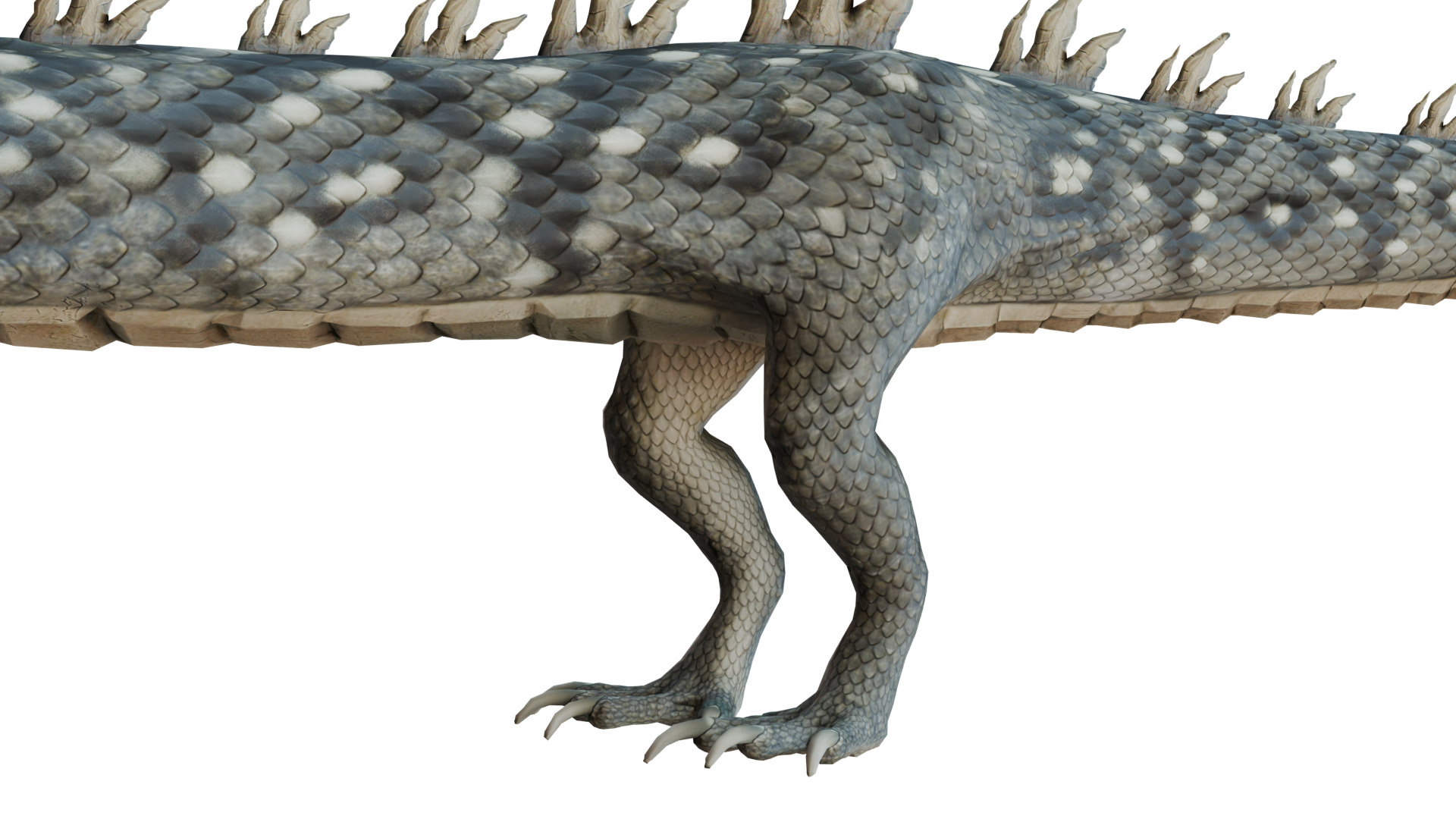 BLACK DRAGON Low-poly 3D model_4