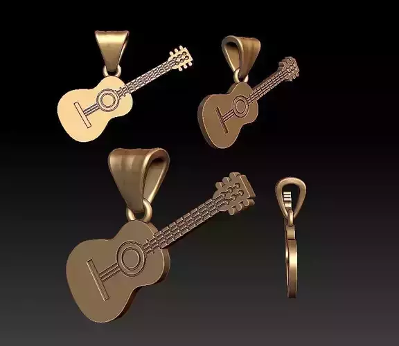 Guitar pendant