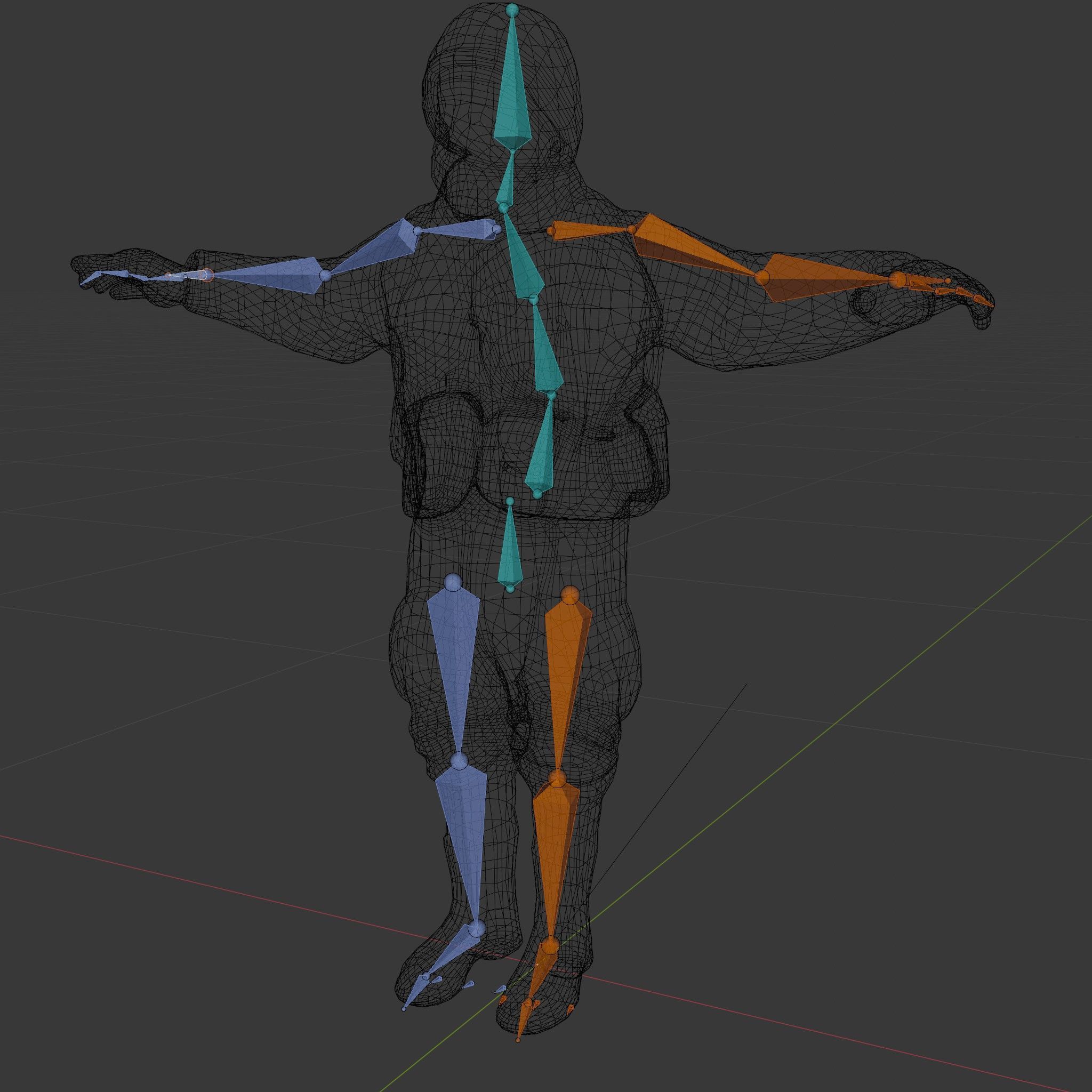 World War Soldier Character Model  Rigged and Animated Low-poly 3D model_6