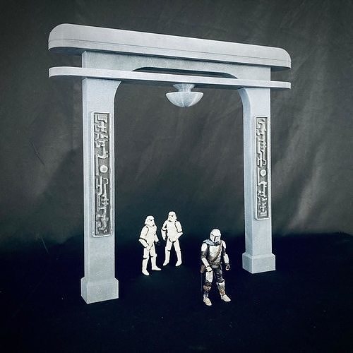 Nevarro Gateway City Arch Tower 3D print model