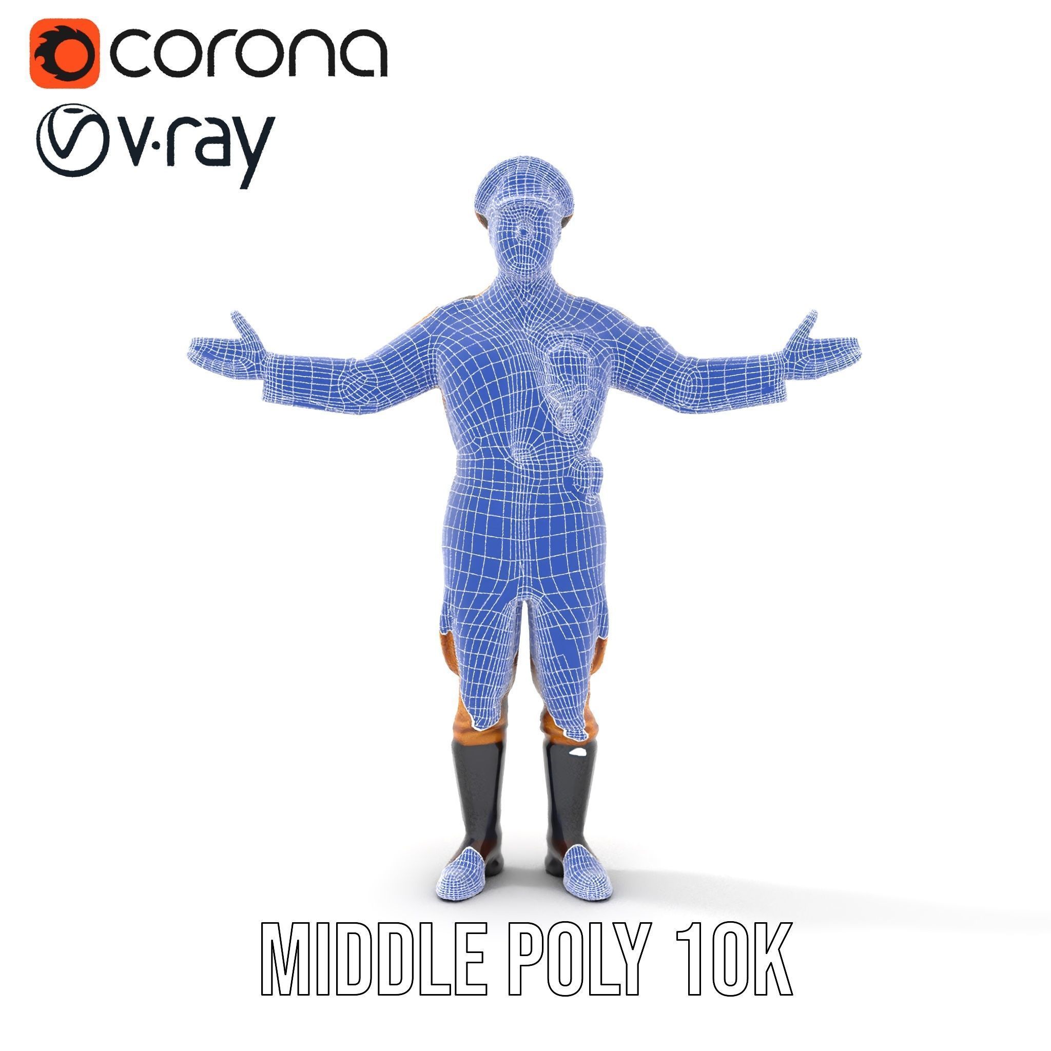 Military Officer Character Rigged and Animated for Realistic ... Low-poly 3D model_32