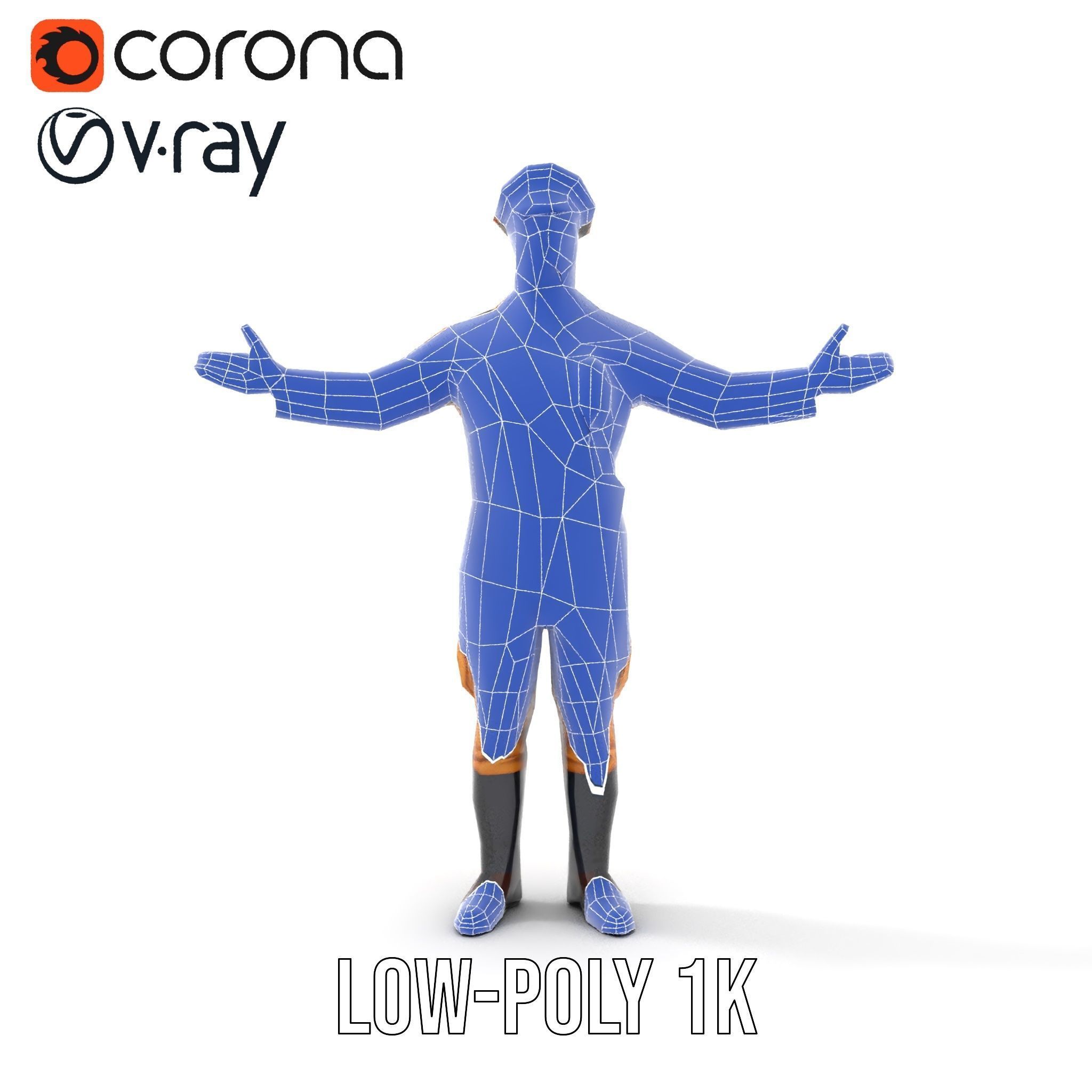 Military Officer Character Rigged and Animated for Realistic ... Low-poly 3D model_25