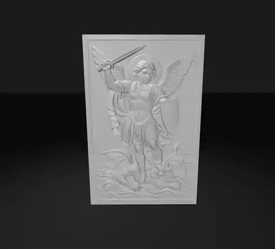 St Michael the Archangel Defeating Satan High Relief Wall Art 