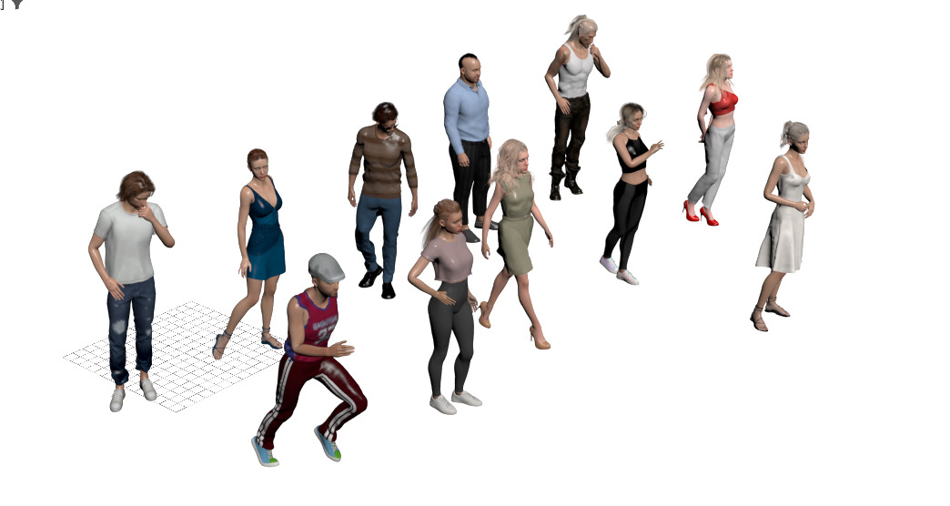 Archviz Realistic 3D People Poses Vol1 3D model_18