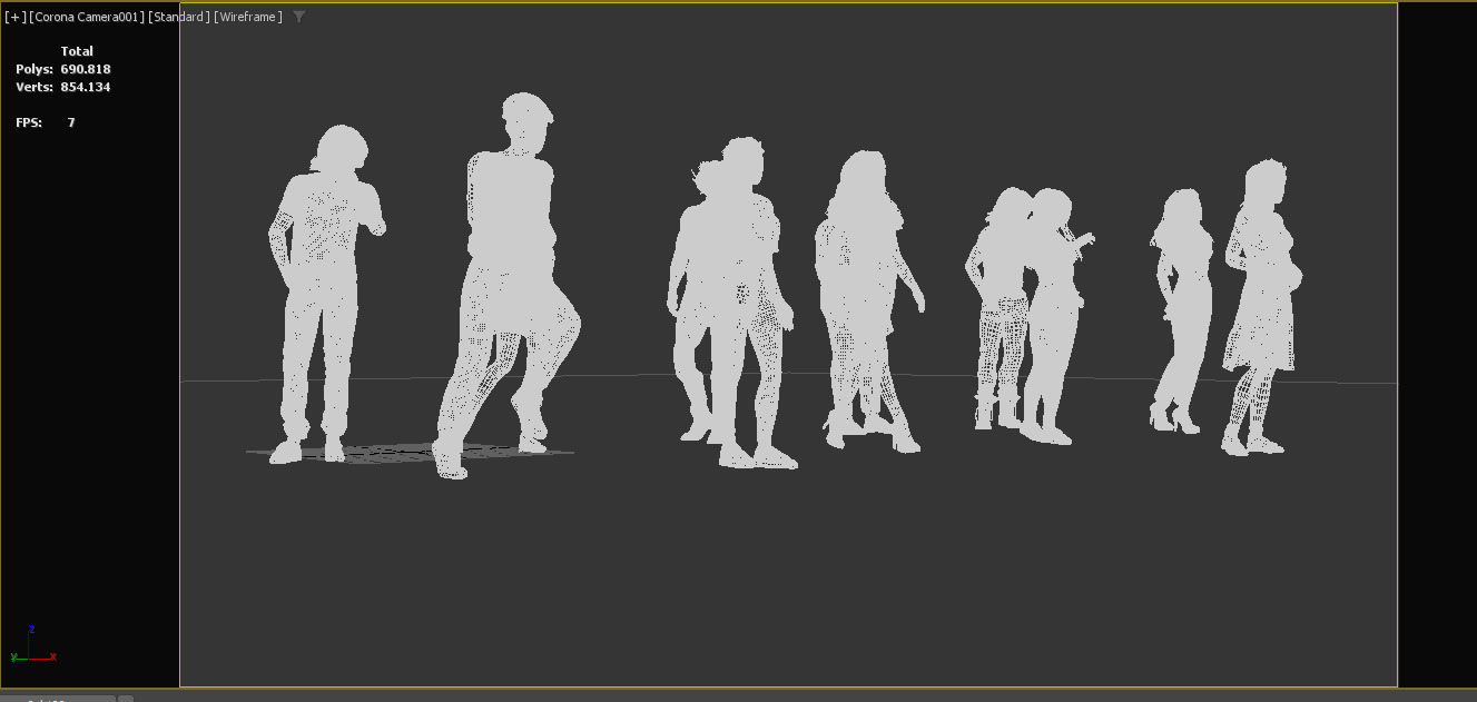 Archviz Realistic 3D People Poses Vol1 3D model_16