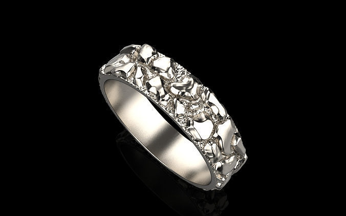 Nugget ring model 1370 3D print model