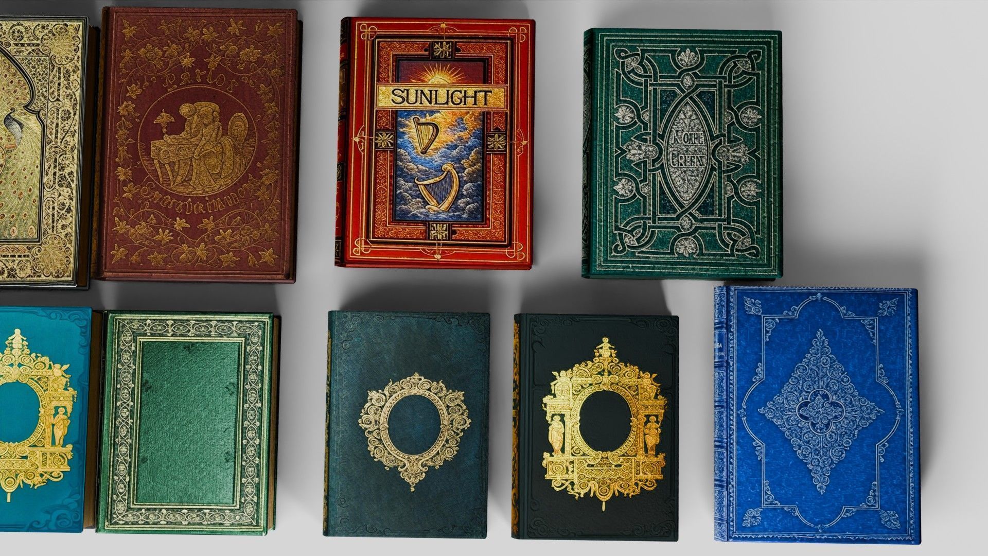 Old books for decoration Vol01 Low-poly 3D model_11