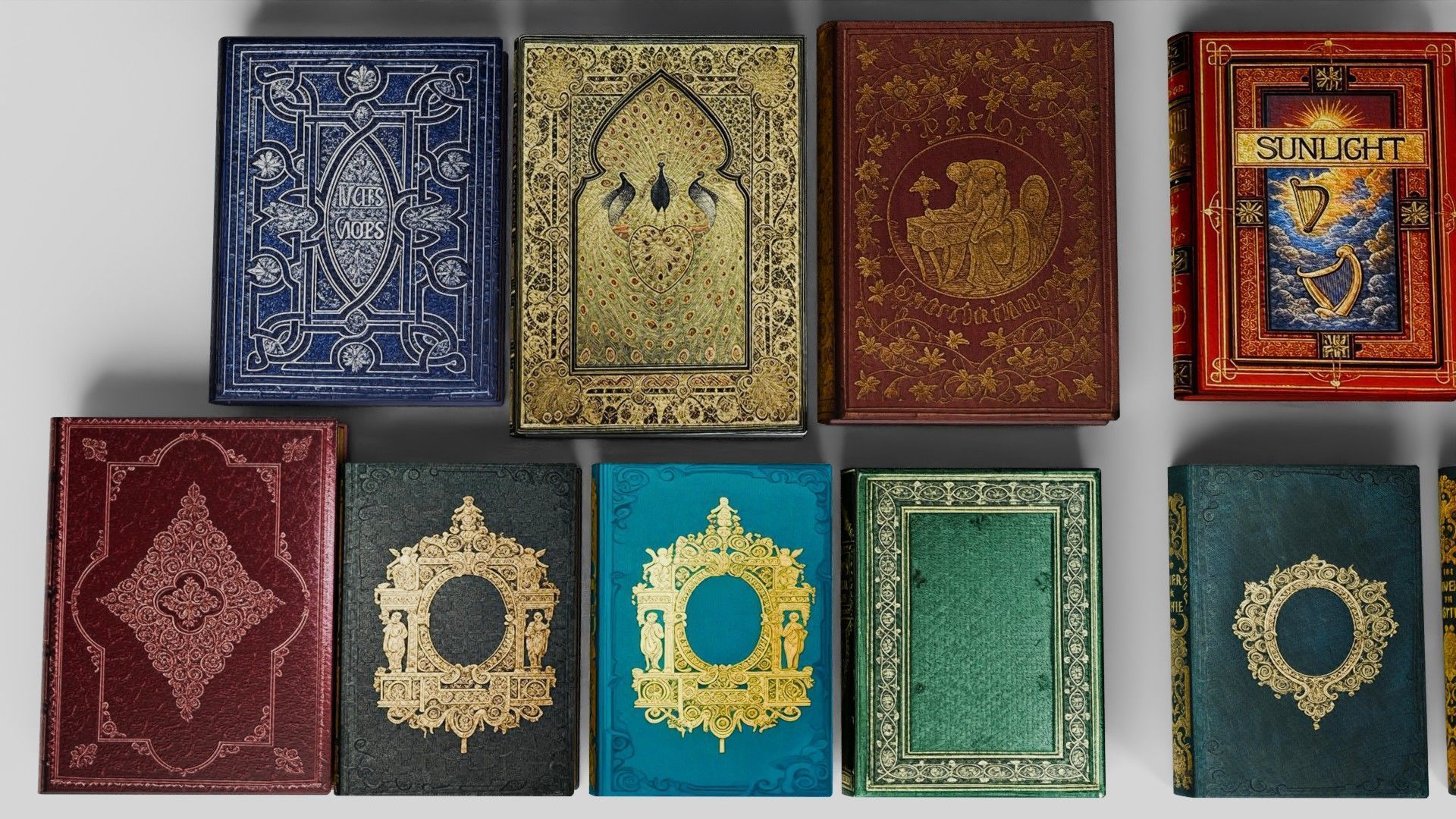 Old books for decoration Vol01 Low-poly 3D model_10