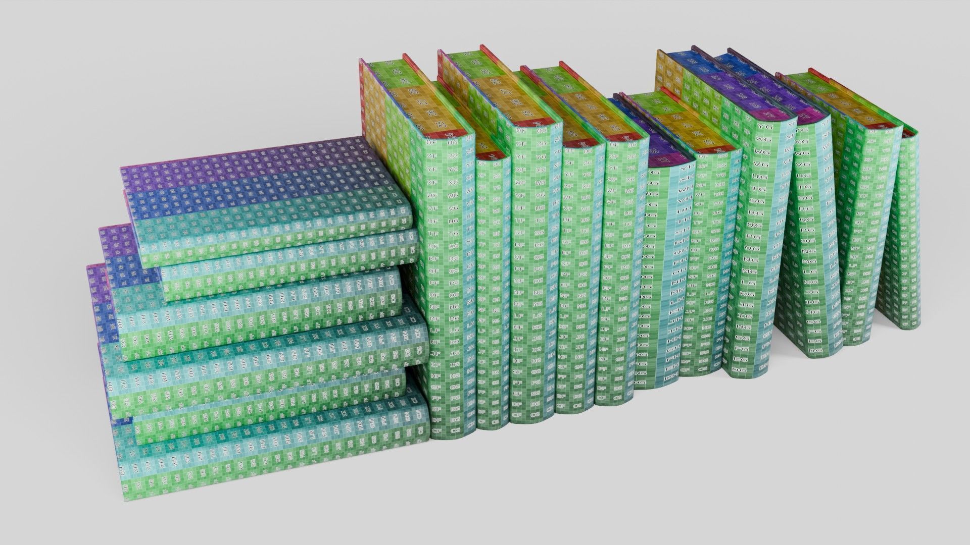 Old books for decoration Vol01 Low-poly 3D model_12