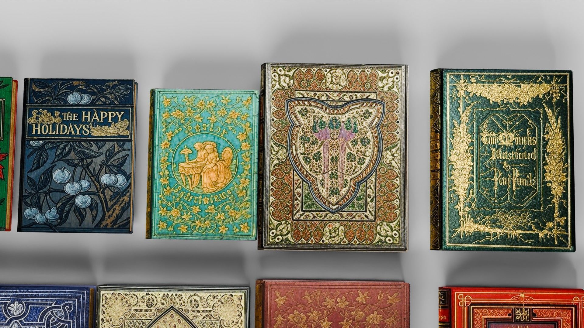 Old books for decoration Vol01 Low-poly 3D model_9