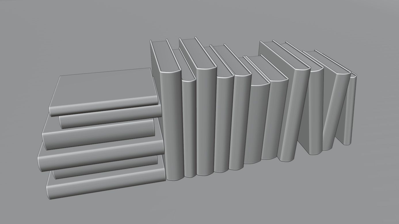 Old books for decoration Vol01 Low-poly 3D model_14