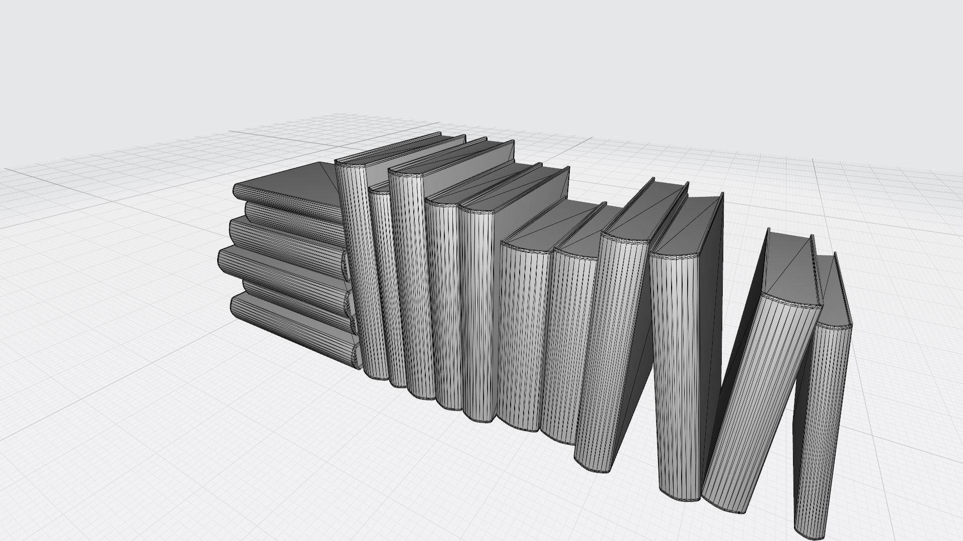 Old books for decoration Vol01 Low-poly 3D model_19